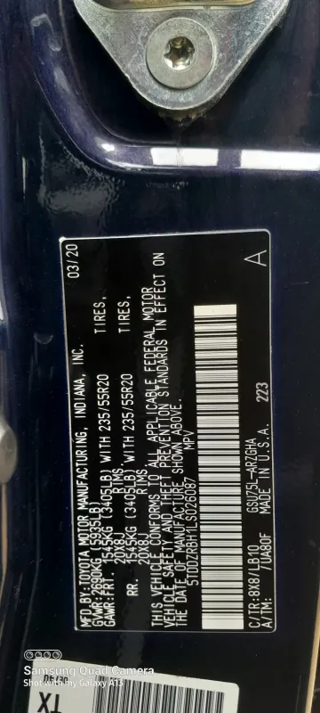 Thumbnail 11 of 2020 Toyota Highlander XLE
