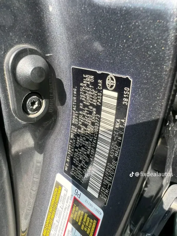 Thumbnail 13 of 2012 Toyota Camry LE